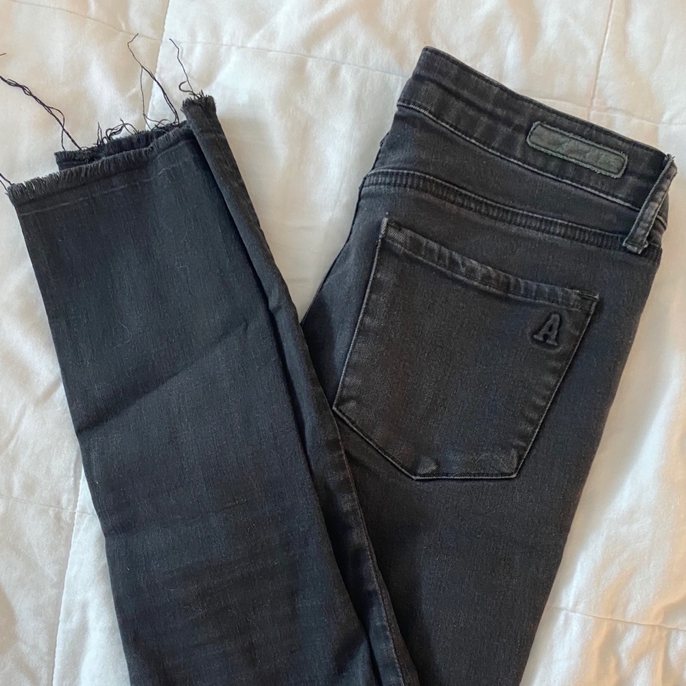 Articles of Society Black Cropped Skinny Jeans